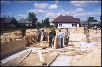 prace przy fundamencie